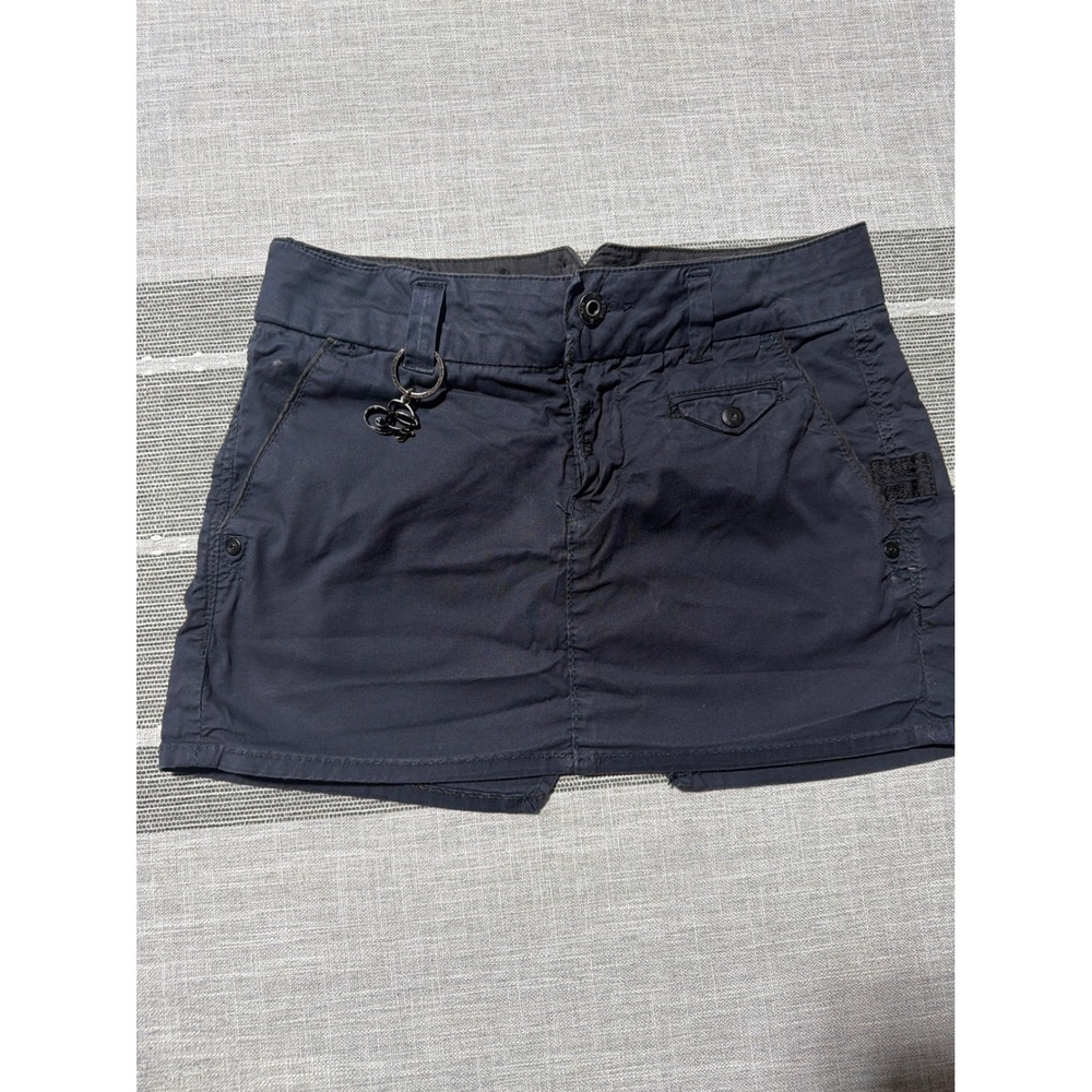 G-Star Raw Womens Navy Blue Cargo Mini Skirt Utilitarian Gorpcore Size 28